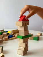 Drewniane klocki 300 elementów Mumbee