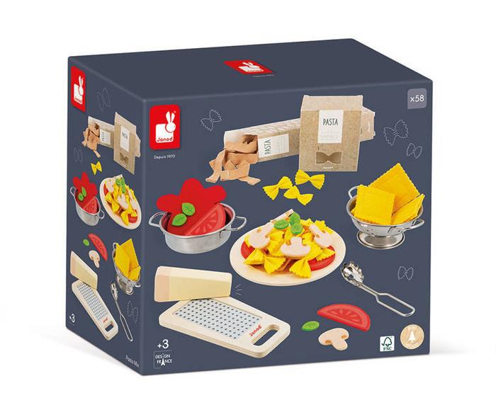 Zestaw makaron po włosku filcowy Janod