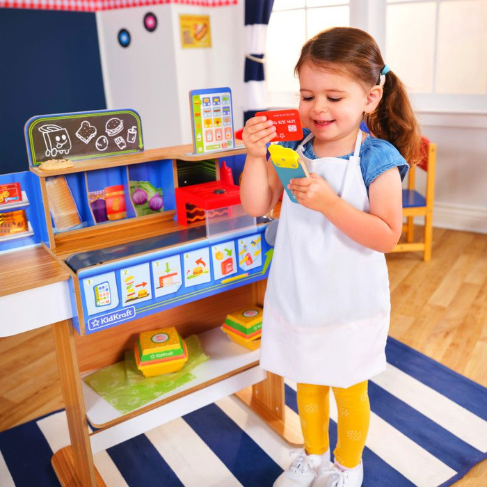 Drewniana restauracja z akcesoriami 2w1 KidKraft