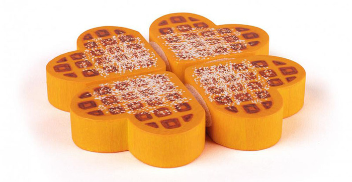 Drewniane gofry do krojenia do zabawy w kuchnię Erzi