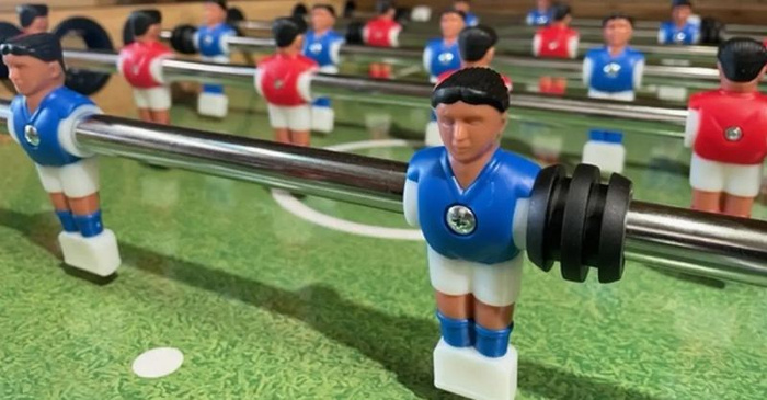 Stół do gry w piłkarzyki składany pion