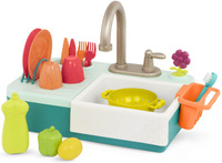 Zlewozmywak z działającym kranem i akcesoriami do kuchni dla dzieci Splash-n-Scrub Sink B.Toys