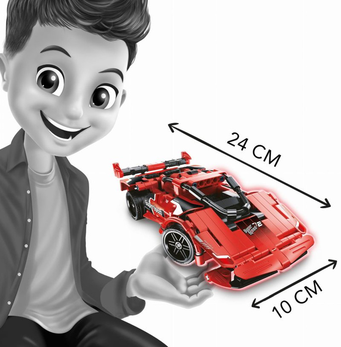 Samochód sportowy zdalne sterowanie samodzielny montaż Buki