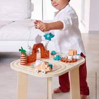 Stolik edukacyjny drewniany wielofunkcyjny Dinozaury Janod