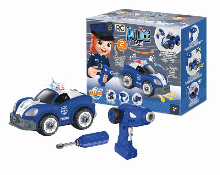 Auto zdalnie sterowane dla dzieci Wóz policyjny Buki