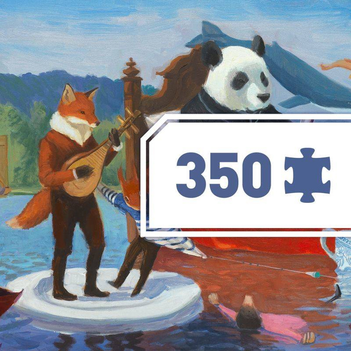 Puzzle panoramiczne Letnie Jezioro 350 el Gallery Djeco 
