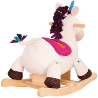 Pluszowy jednorożec na biegunach Rodeo Rocker Dilly Dally B.Toys
