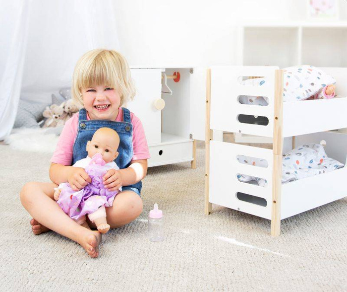Łóżko piętrowe dla lalek drewniane Small Foot