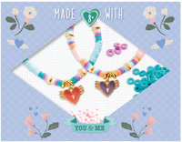 Zestaw DIY do tworzenia bransoletek przyjaźni Serca Djeco