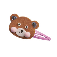 Brokatowe spinki do włosów Leśne zwierzątka Zestaw kreatywny dla dzieci do tworzenia biżuterii Janod