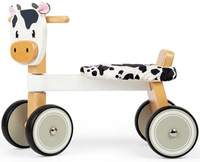 Drewniany rowerek 4-kołowy Krówka Bigjigs