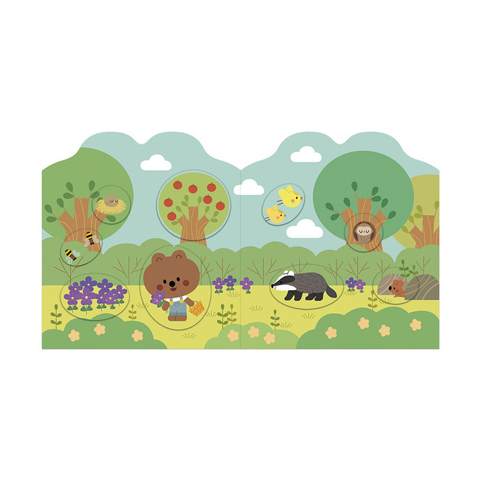 Książeczka z naklejkami Las Janod