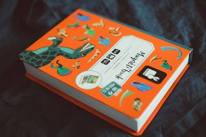 Magnetyczna układanka Dinozaury Magnetibook Janod