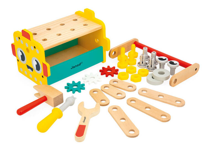 Skrzynka z narzędziami dla dzieci Robot Brico Kids Janod