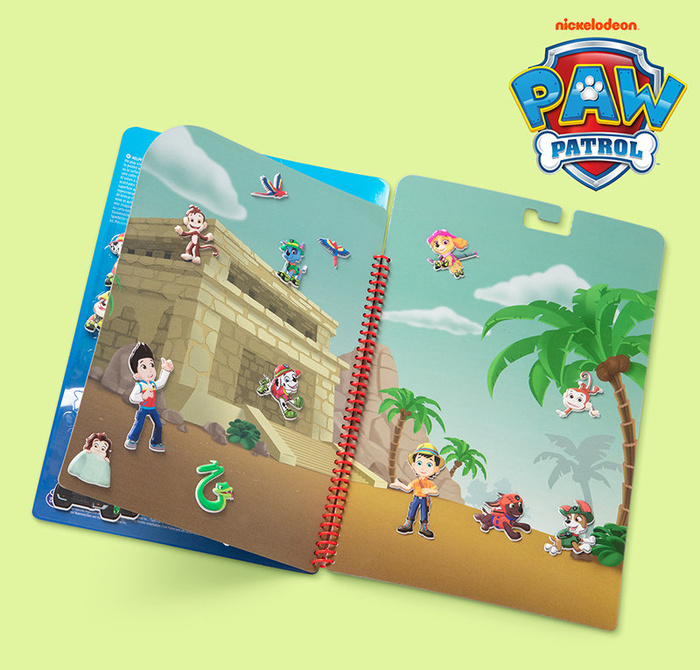 Naklejki wielokrotnego użytku z książką Psi Patrol Puffy Sticker – Jake’s Mountain Melissa and Doug