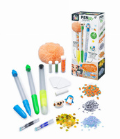 Zestaw kreatywny dla dzieci długopisy i mazak Zwierzątka Buki 