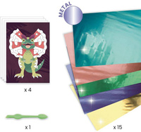 Zestaw do tworzenia metalicznych obrazków Dinozaury Djeco