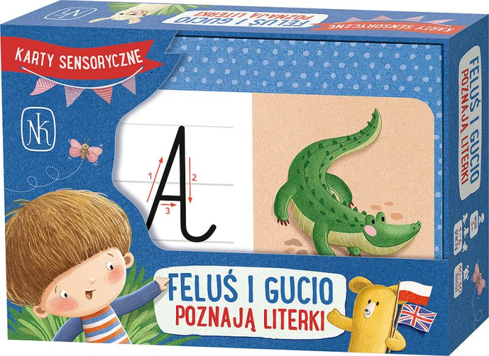 Edukacyjna gra językowa Feluś i Gucio poznają literki Nasza Księgarnia