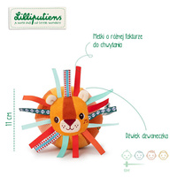 Miękka piłeczka wielofunkcyjna Lew Jack LILLIPUTIENS 