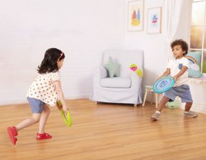 Łapki na rzep z piłeczkami Poppin’ Paddles B.Toys