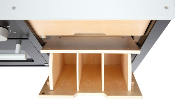 Drewniana kuchnia z wyspą kuchenną do zabawy dla dzieci Small Foot