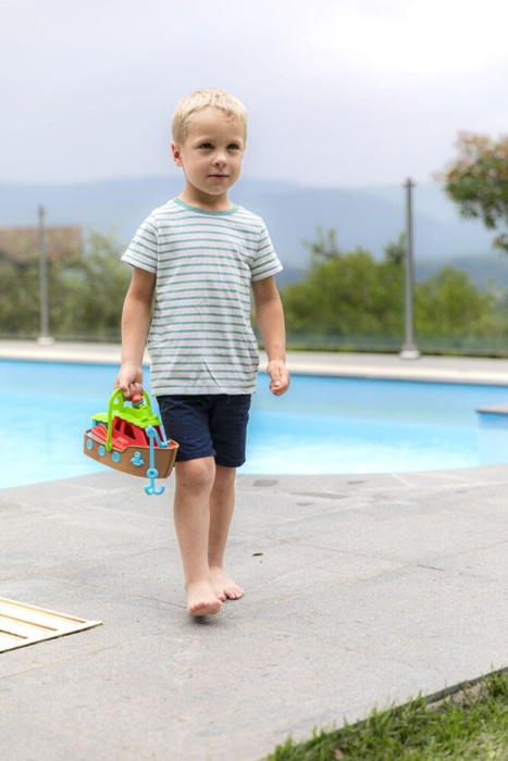 Zabawkowy kuter rybacki 3 w 1 Klorofil, statek i figurka