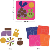 Zestaw kreatywny wyklejanki filcowe Małe stworzenia Djeco