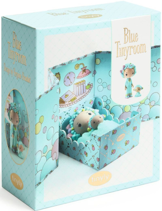 Zestaw minipokoik Blue w magnetycznym pudełku Tinyly Djeco