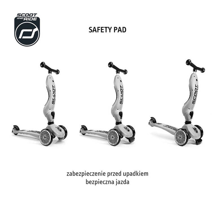 Jeździk i hulajnoga 2 w 1 zamykany schowek Wildcat Highwaykick 1 Lifestyle Scoot & Ride