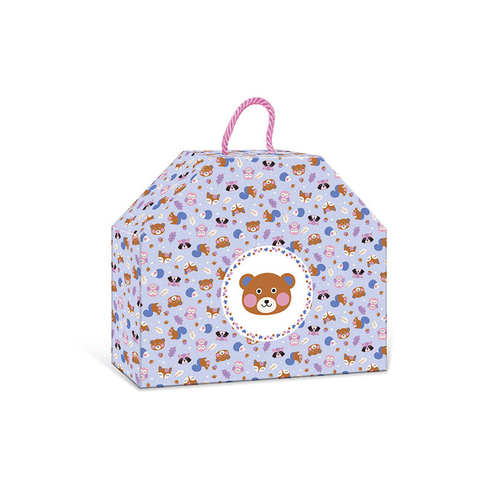 Brokatowe spinki do włosów Leśne zwierzątka Zestaw kreatywny dla dzieci do tworzenia biżuterii Janod