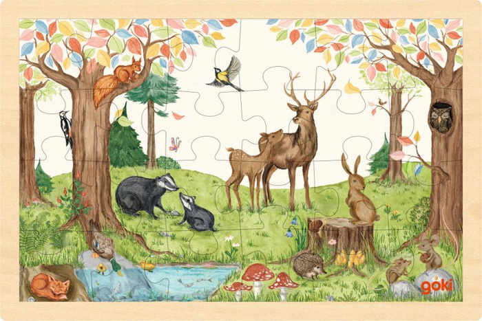 Puzzle drewniane Na polanie Goki