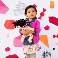 Przytulanki dla dzieci, lalki. Brunetka ze smoczkiem, Manhattan Toy, Baby Stella