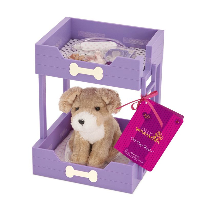 Łóżko piętrowe z pieskiem i akcesoriami Pup Bunks Our Generation