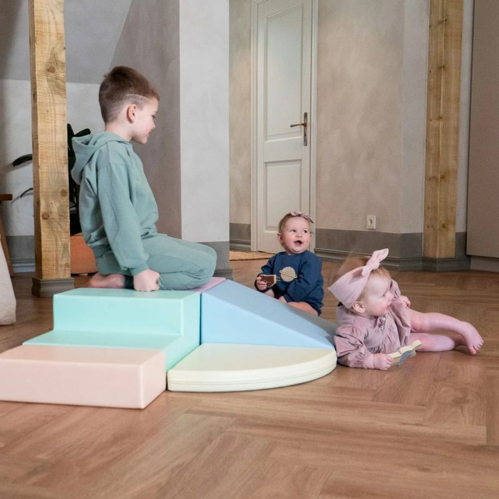 Zestaw do zabawy pastelowy Soft Play Corner Climber IGLU