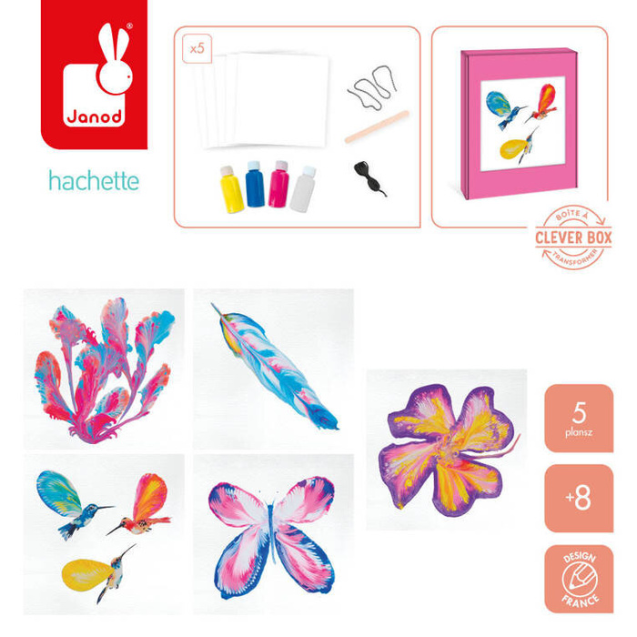 Zestaw kreatywny dla dzieci Malowanie łańcuszkiem Kwiaty I love creativity Janod