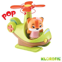 Helikopter kwiatek ruchome śmigła Klorofil