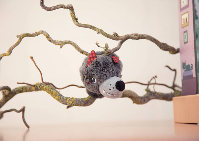 Pacynki z bajki Czerwony Kapturek 4szt. na palec Lilliputiens