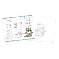 Rysowanie krok po kroku z brokatowymi markerami 20 rysunków i kolorowanek