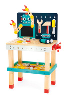 Drewniany stół warsztatowy dla małego majsterkowicza Robot Brico Kids Janod