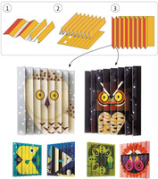 Zestaw artystyczny dla dzieci plisy Dzika przyroda Djeco DJ09445