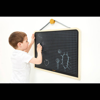 Drewniana tablica dwustronna ścienna z akcesoriami magnetyczna Janod