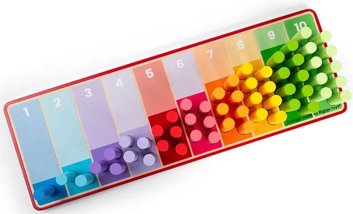 Zestaw matematyczny klocki do nauki liczenia Bigjigs