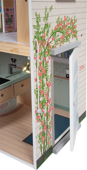 Duży domek dla lalek z drewna Willa z dodatkami Small Foot