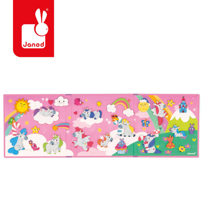 Magnetyczna układanka Jednorożce Magneti'stories Janod