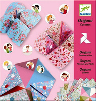 Zestaw papierów do origami z naklejkami. Wyzwanie, Djeco