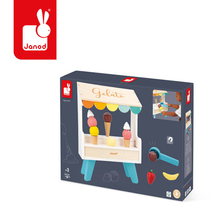 Zestaw stoisko z lodami z drewna Janod