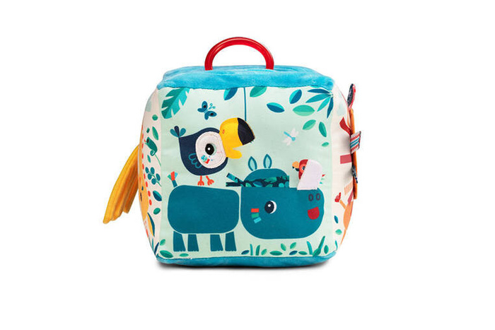 Kostka wielofunkcyjna miękka z pozytywką Dżungla Lilliputiens