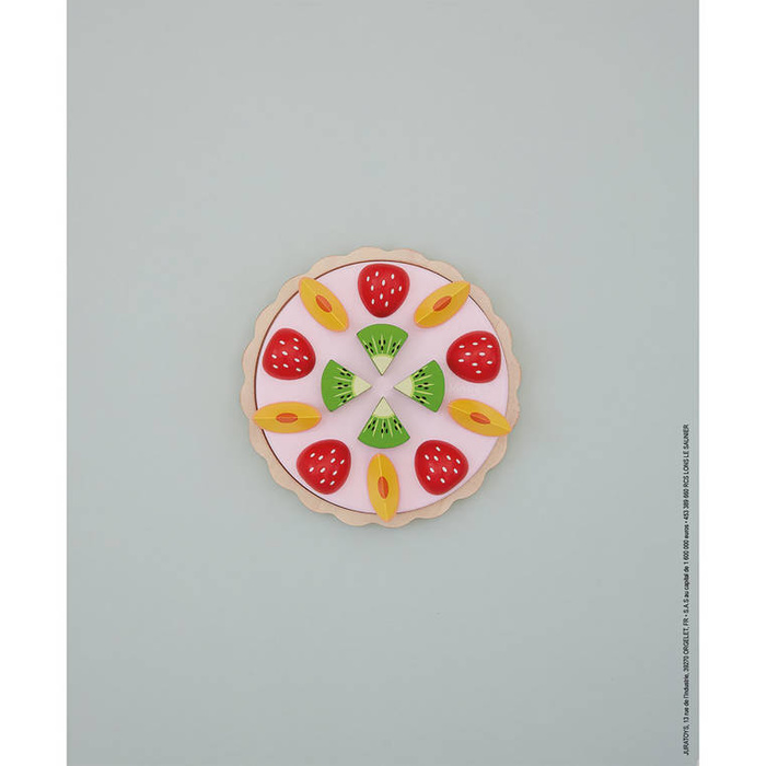 Zestaw dziecięcy do wypieków drewniany Moja Pierwsza Owocowa Tarta Janod