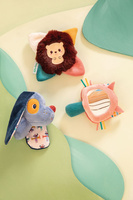 Zestaw 3 zabawek rozwojowych Piesek Jules Kotka Jeanne Jeżyk Leon Lilliputiens