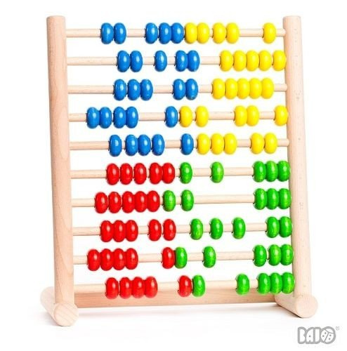 Liczydło drewniane, 100 korali, Bajo